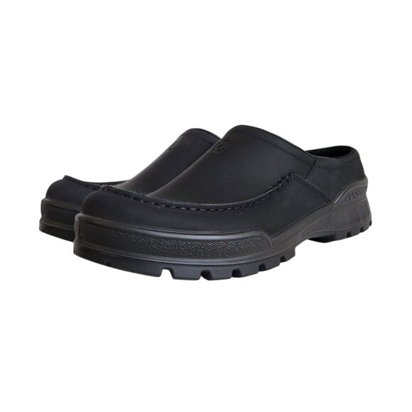 ECCO Track 25 Leather Clogs in Black Men's Size 44 EU 10-10.5 US - Picture 5 of 10